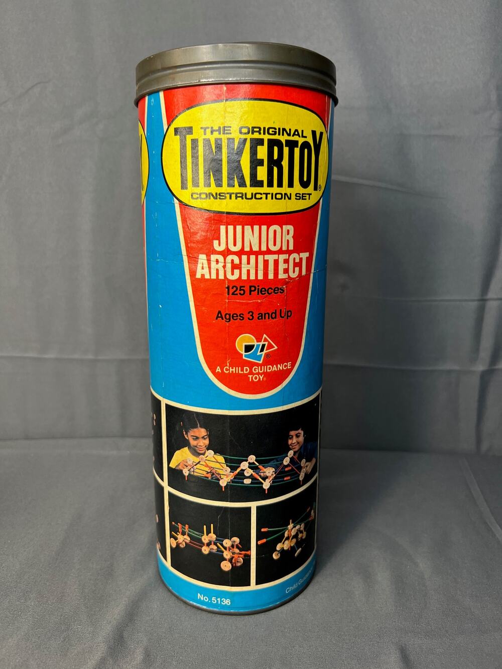 Vintage The Original TinkerToy Junior Architect Set No. 5136 (READ)